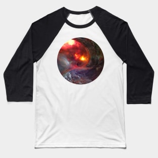 Flaming Seashell 5 Baseball T-Shirt